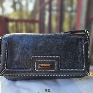 kate spade New York Black Leather Shoulder Bag